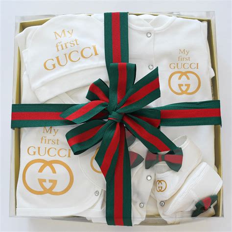 baby gucci gift set|newborn baby wearing Gucci.